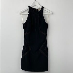 Honey and Rosie Black Bodycon Halter Mini Dress